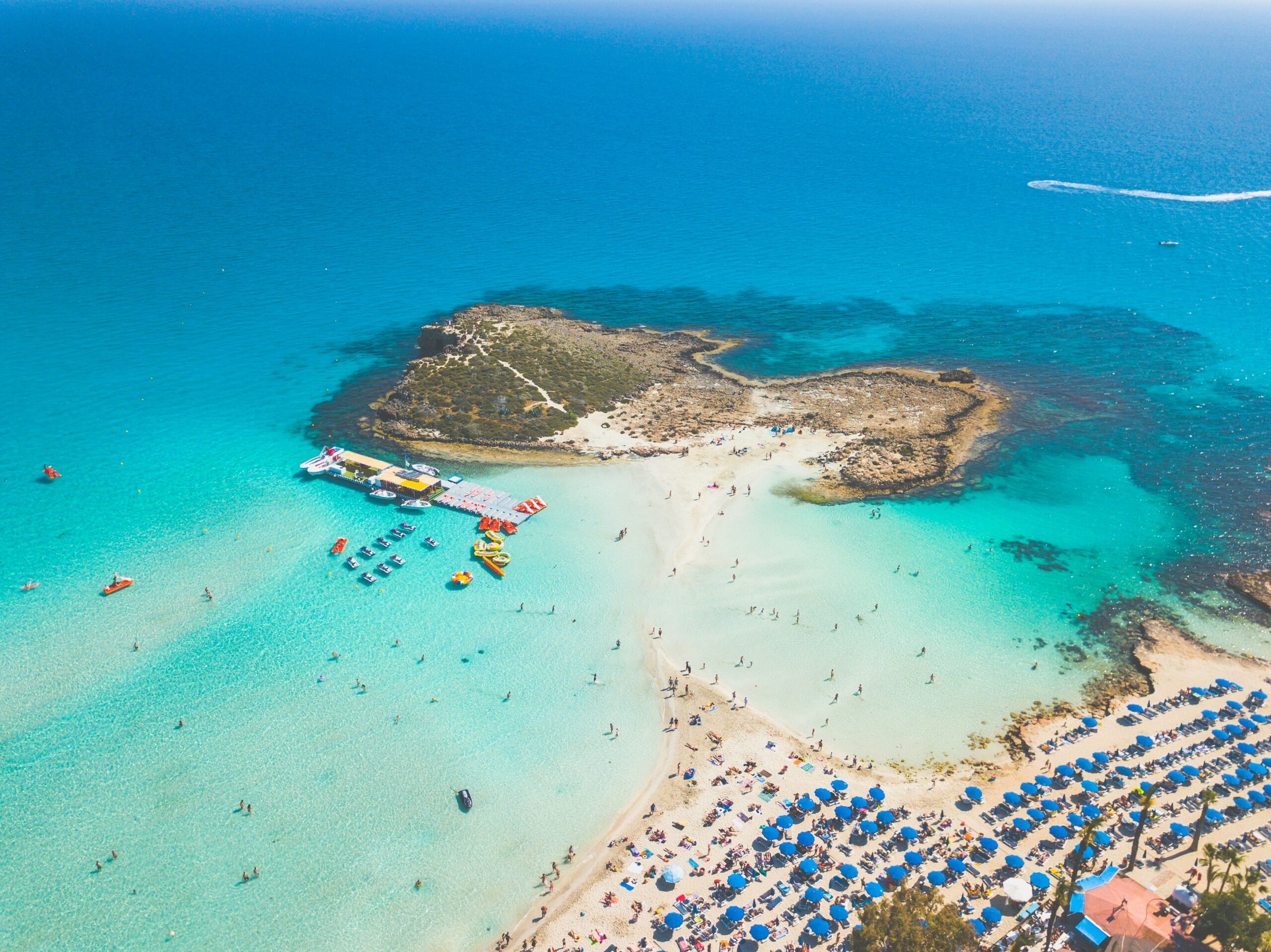 aerial photography of cyprus