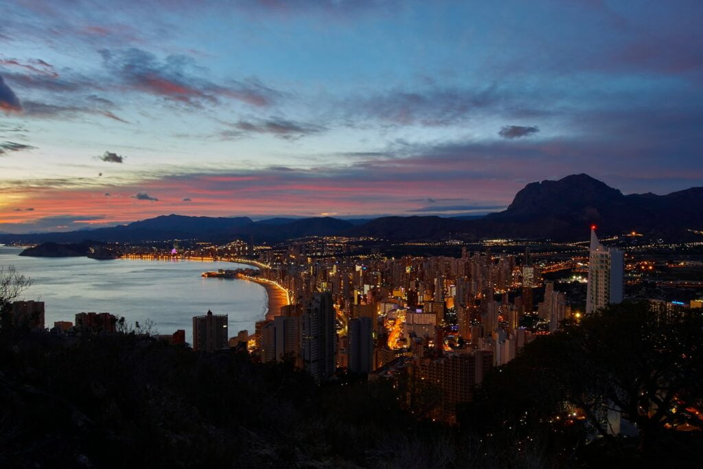 benidorm scenery city