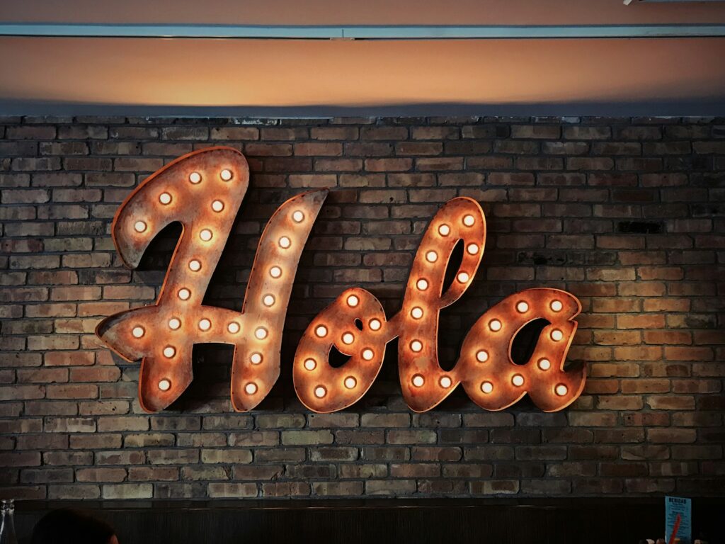 hola LED Sign