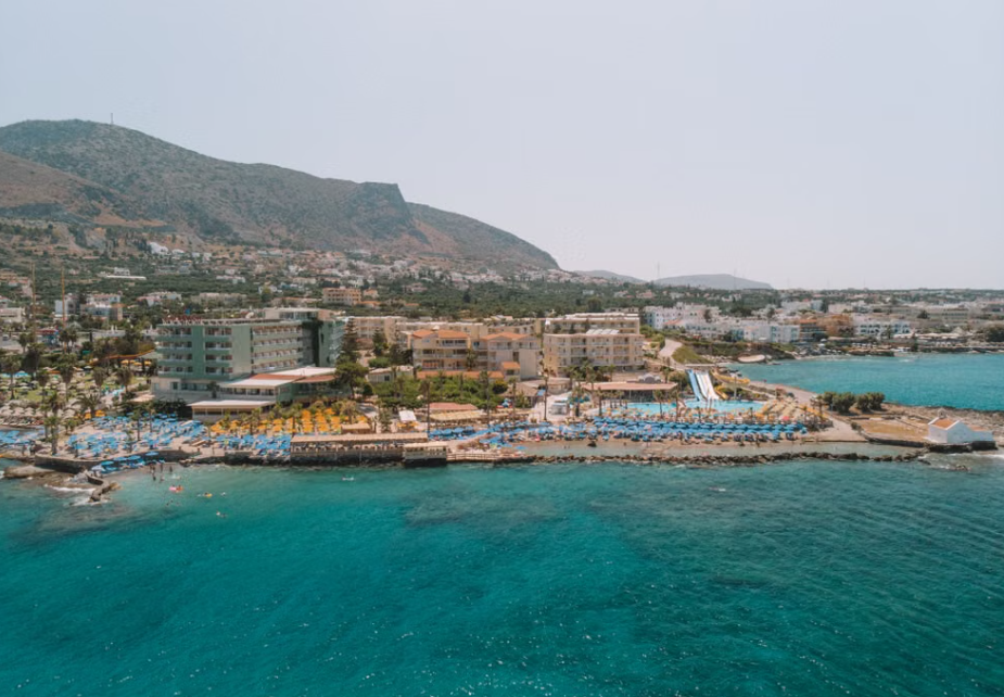 Malia beach scenery