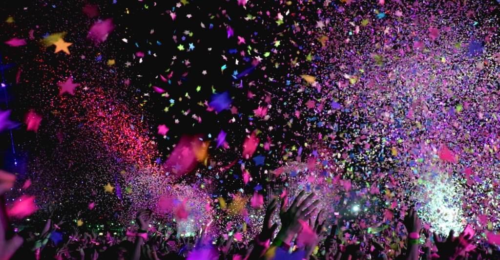 Miami clubbing scenes with a crowd